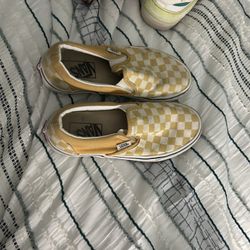 Yellow Checkered Vans