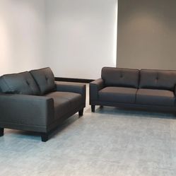 Viburnum Black Living Room Set

