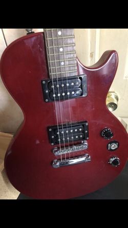 Epiphone and Johnson guitars plus amp