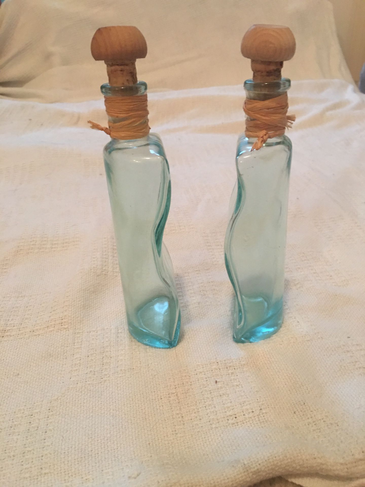 Vintage Italian art glass bottles