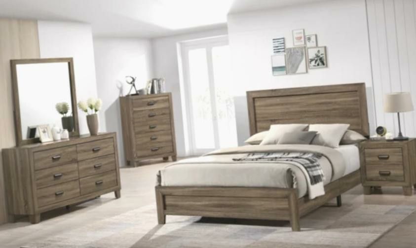Grey 5PC Bedroom Set - New in Boxes