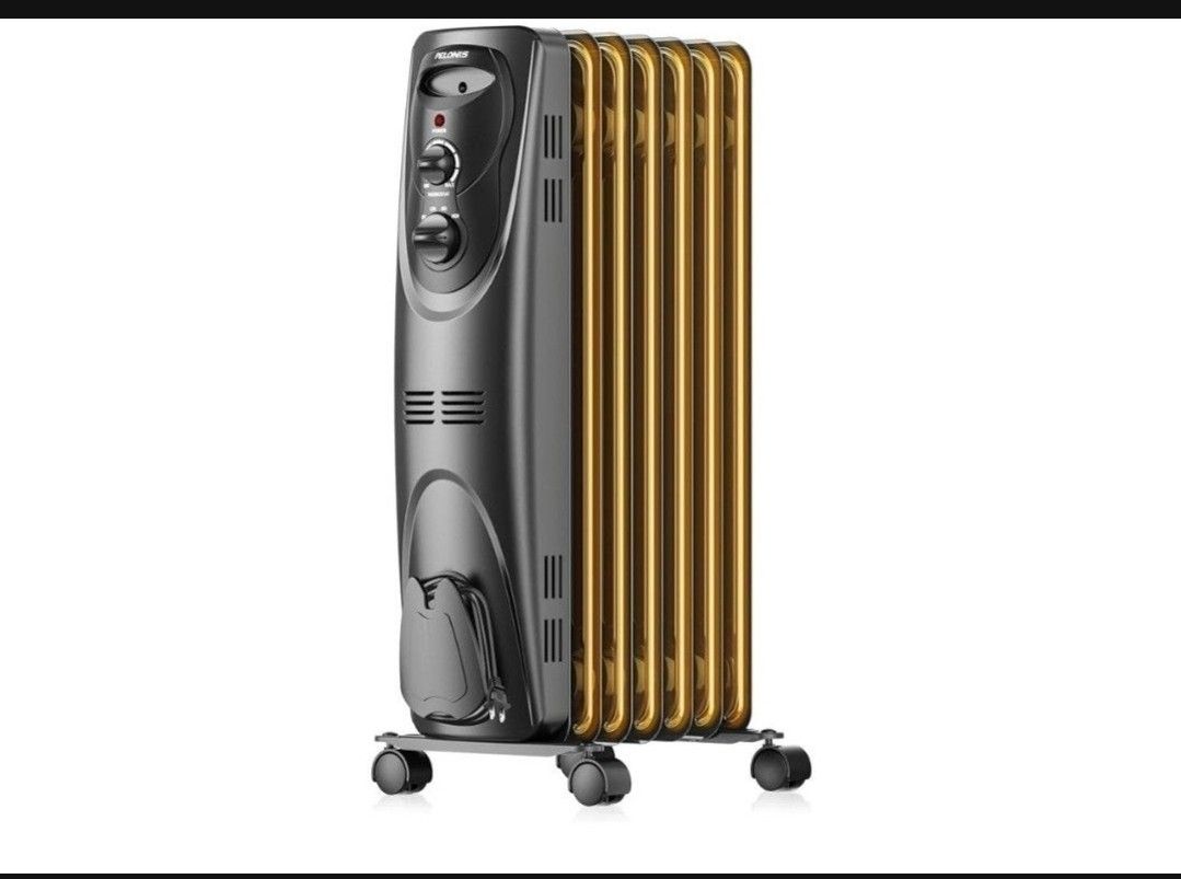 Use Large Room Safe with Thermostat,

1500W Energy Efficient Quiet Space Heater, 3

Heat Settings, Overhe