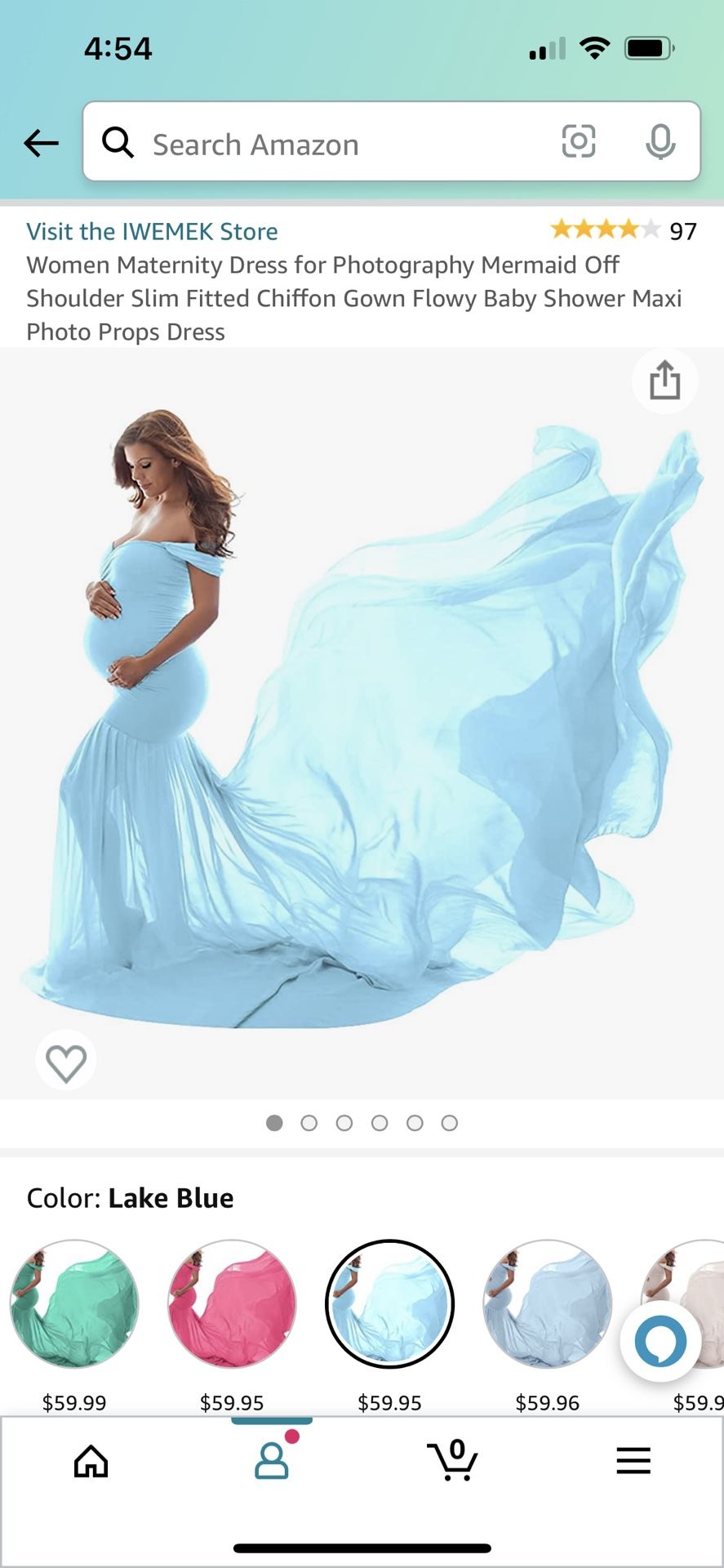Mermaid Maternity Photoshoot Dress With Train