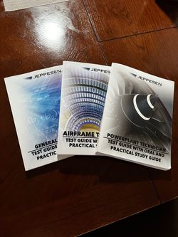 Jeppesen A&P Test Guide Books Set of 3