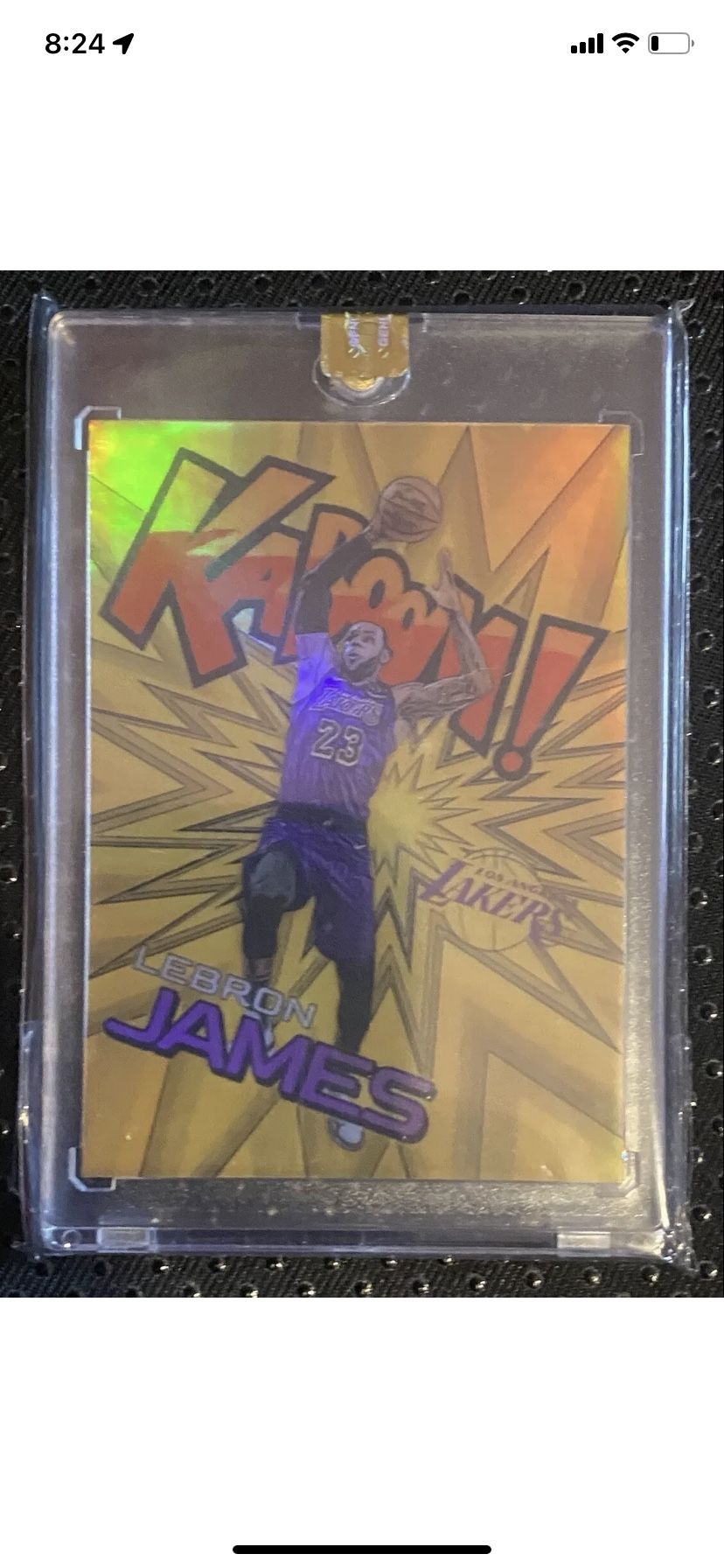 2022 Lebron James Gold Kaboom Sealed Legacy Card
