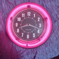 Neon clock