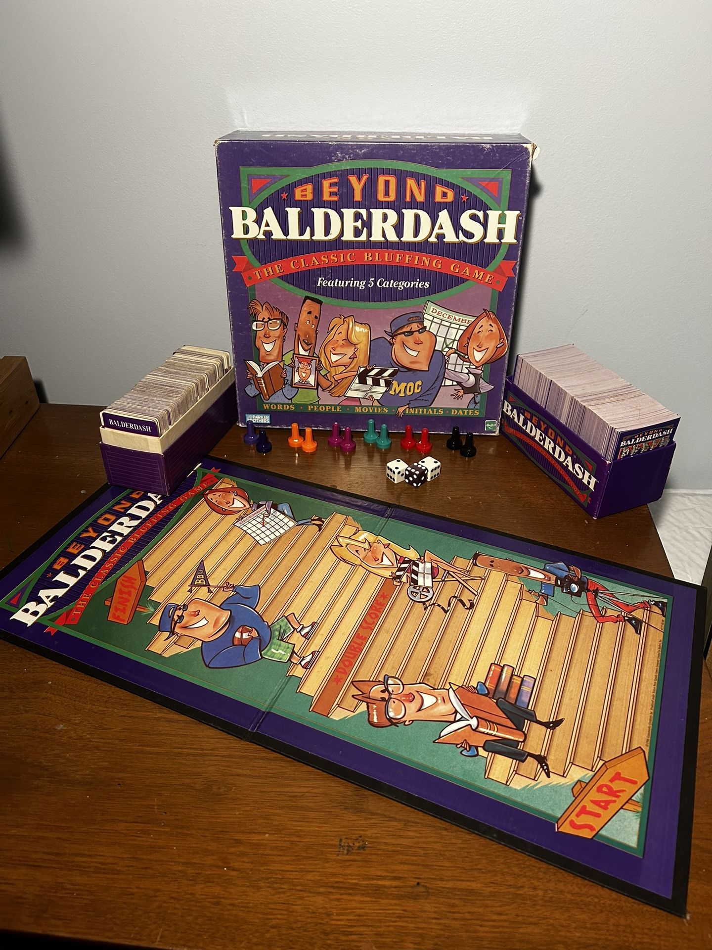 Beyond Balderdash: The Classic Bluffing Board Game - Parker Bros. 1997 COMPLETE