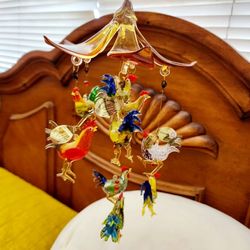 Roosters Round-Chandelier GLASS