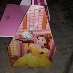 Disney belle desk w book holder on back....