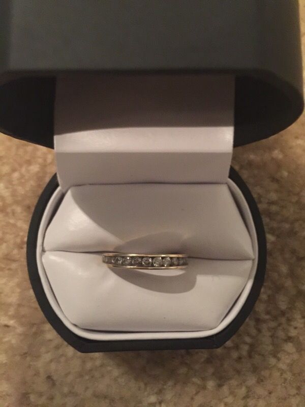 1ct 14k women's wedding band