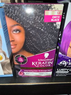 Schwarzkopf Keratin Color Onyx Black 1.0 $2 each