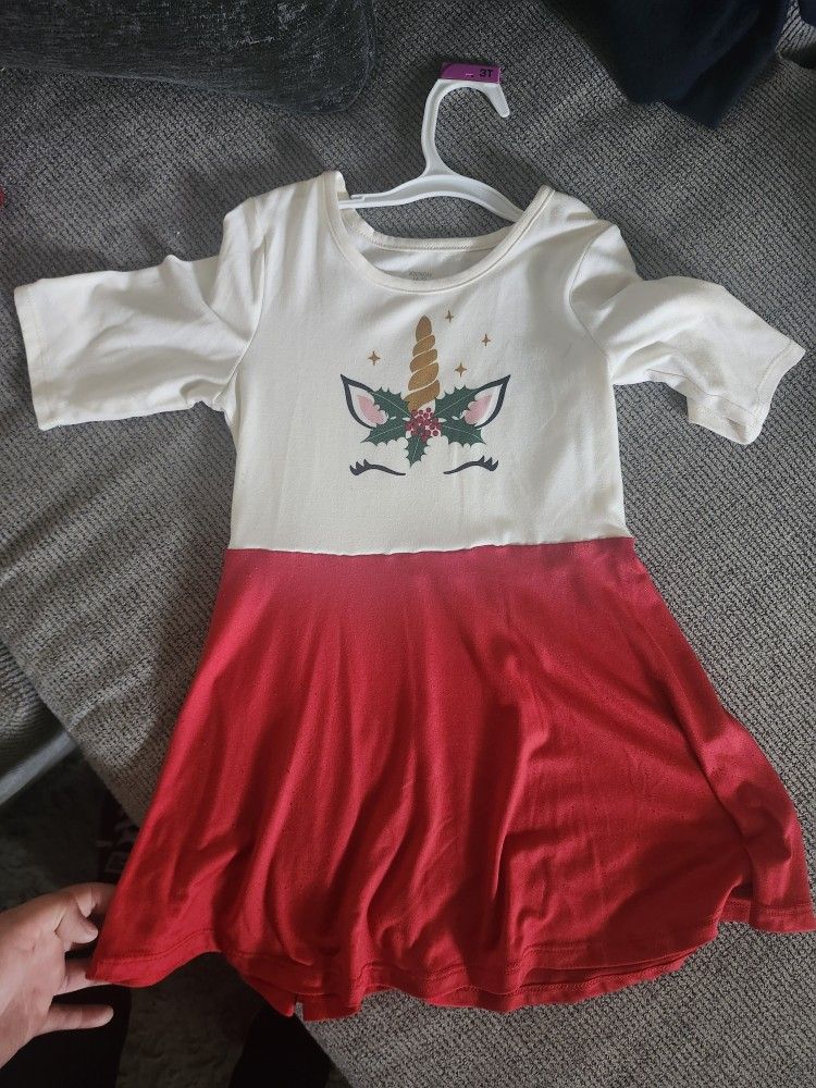 Unicorn Christmas Dress