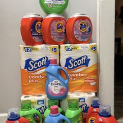$150 Household Bundle They Are 32counts Pods 64 Loads The Liquid And 120loads The Fabric Softener 