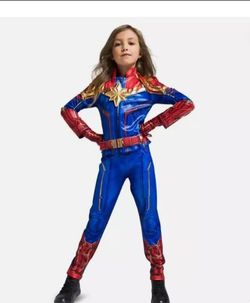 Captain Marvel Girls Costume Size 9/10