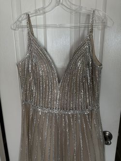 Elegant Crystal Dress A Line