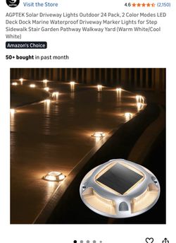 Solar Driveway Lights Outdoor 24 Pack