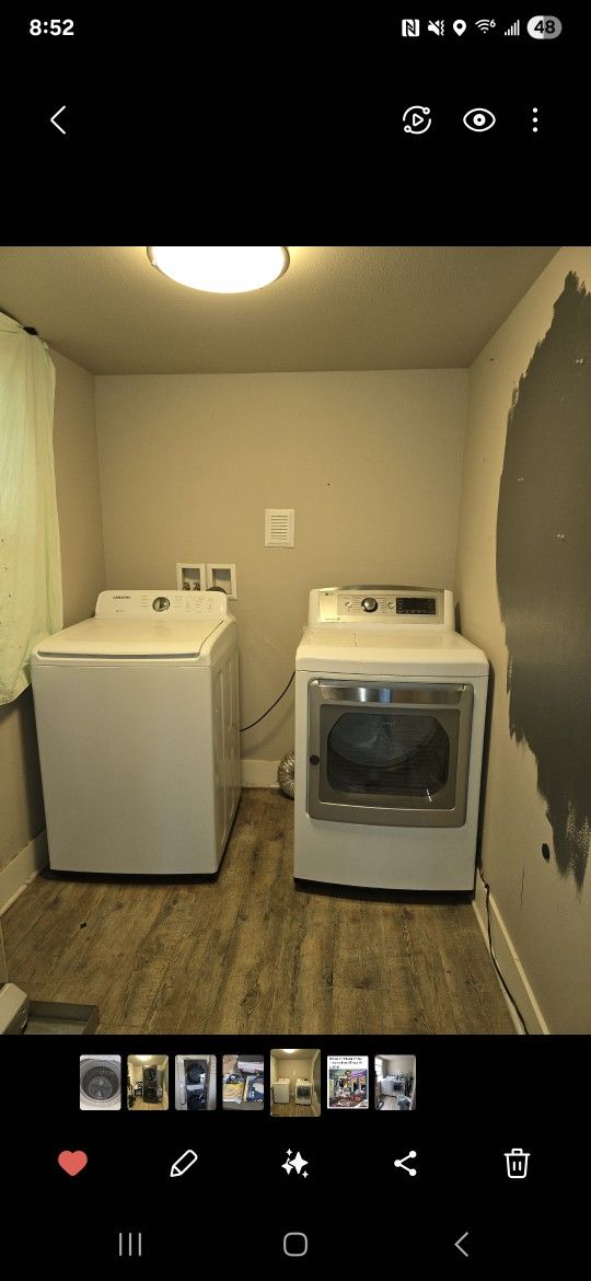 2018 washer & dryer (GAS connection)