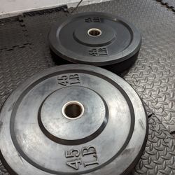 45 Weighted Olympic Bumper Plates