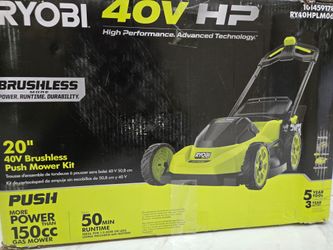 RYOBI 40V HP Brushless 20 in. Cordless Battery Walk Behind Push Lawn Mower with 6.0 Ah Battery and Charger