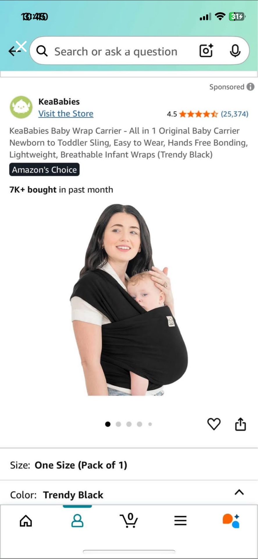 Keababies Baby Wrap Carrier