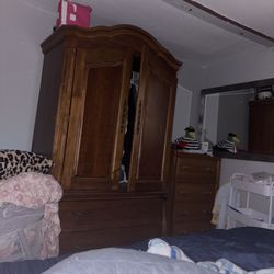 Beautiful Wooden Armoire 
