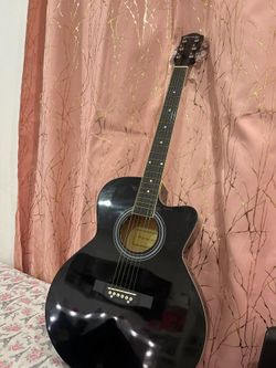 Huntington GA41C-BK Acoustic Cutaway Guitar