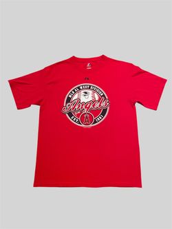 Anaheim Angels vintage 2008 AL West Division Champs majestic tshirt Size Large