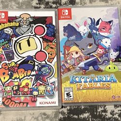 Super Bomberman R Kitaria Fables Nintendo Switch Action Adventure RPG Co Op Game