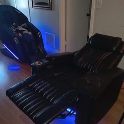 Commercial massage chair, leather recliner electric functions Bluetooth speakers USB