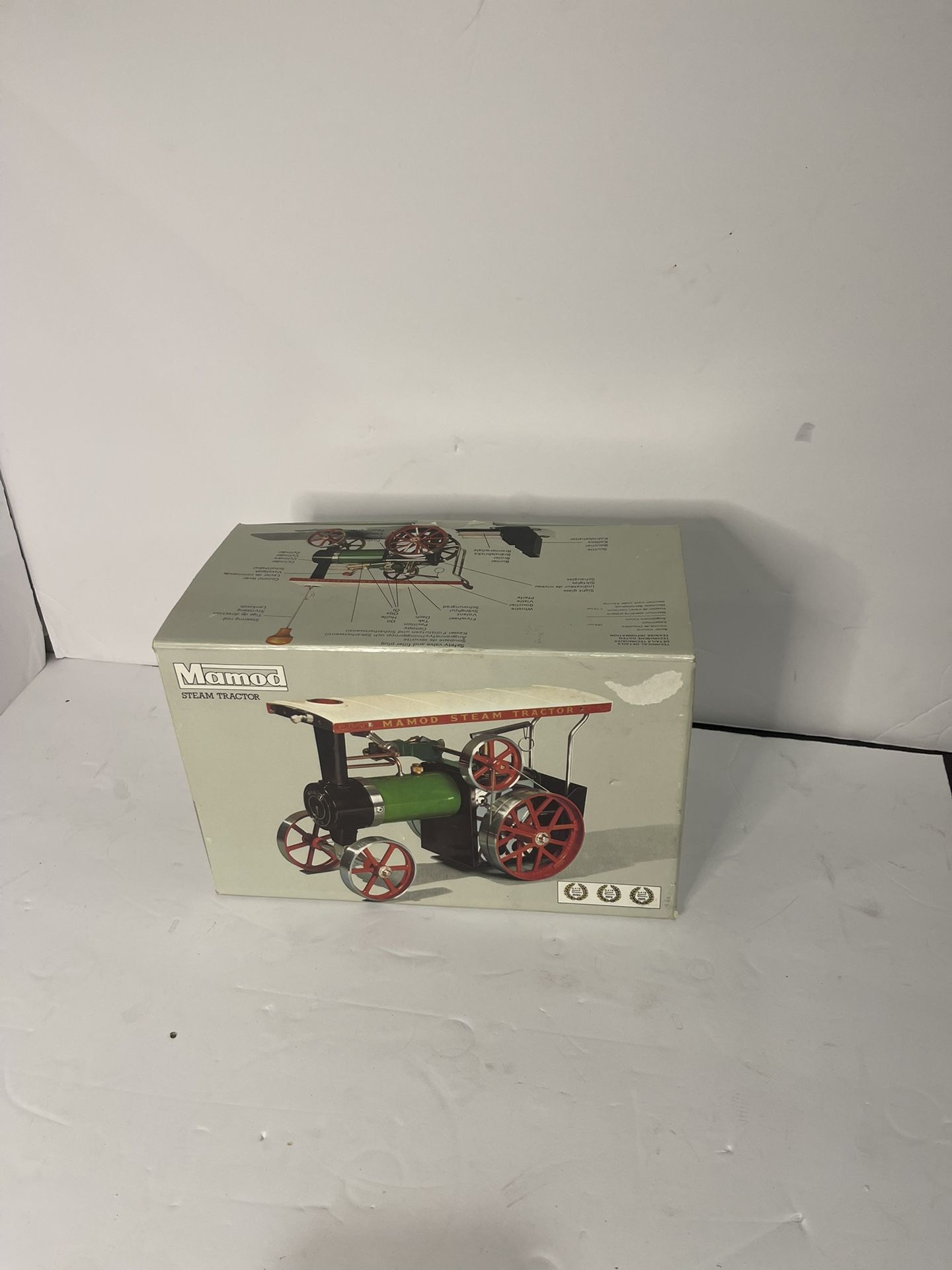 Mamod Steam Tractor TE-1A Tractor Engine original with roof green body New