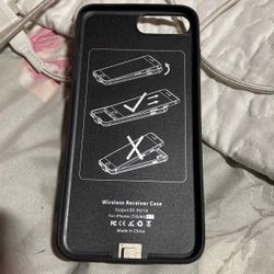 Wireless Receiver  Case  For iPhone  Out-put DC 5V/1A 6/7/ 65)55