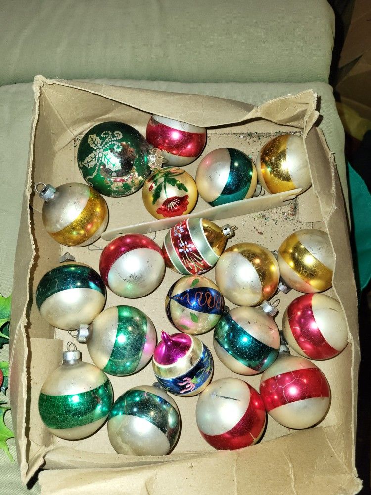 Beautiful Vintage Glass Christmas Ornaments