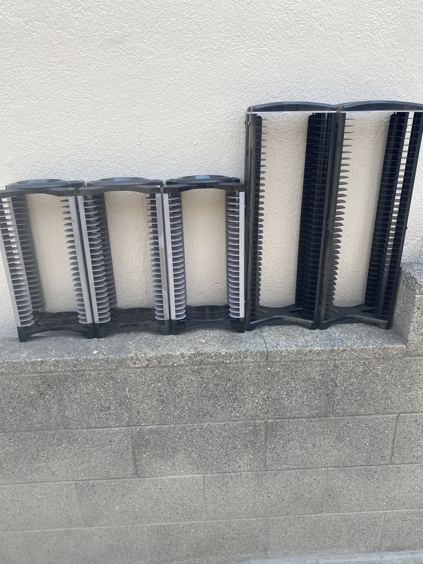 Lot Of Media Storage Towers