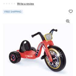 Disney Mickey Mouse 15 Inch Fly Wheels Cruiser Ride on Trike with Light on Big Wheel
