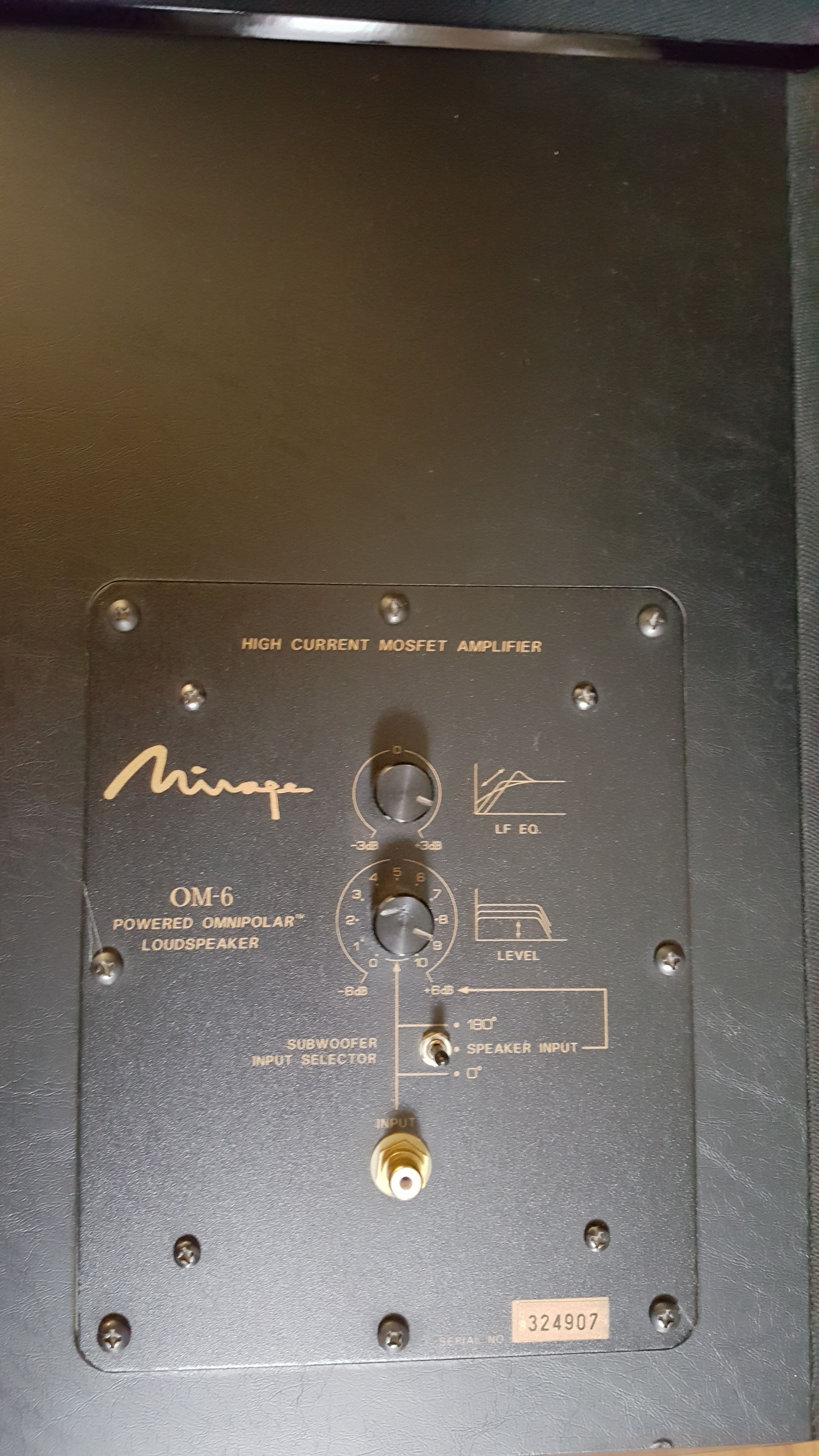For sale very good speakers Mirage OM 6