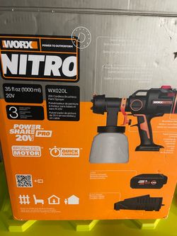 WORX Nitro 20V Cordless Paint Sprayer WX020L