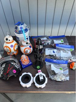 Star Wars kilo ten mask stormtrooper handcuffs cars ships lot