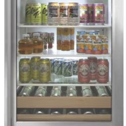 Monogram 5.5 Cubic Feet Stainless Steel 126 Can Beverage Refrigerator!