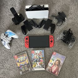 Nintendo OLED And Accessories 