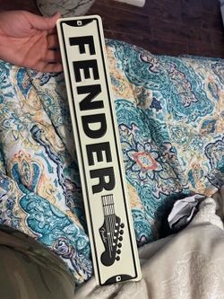 Fender wall sign