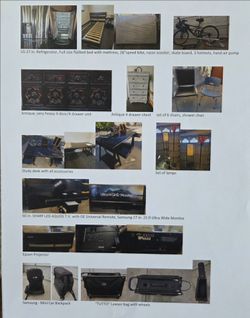 Furniture and electronics