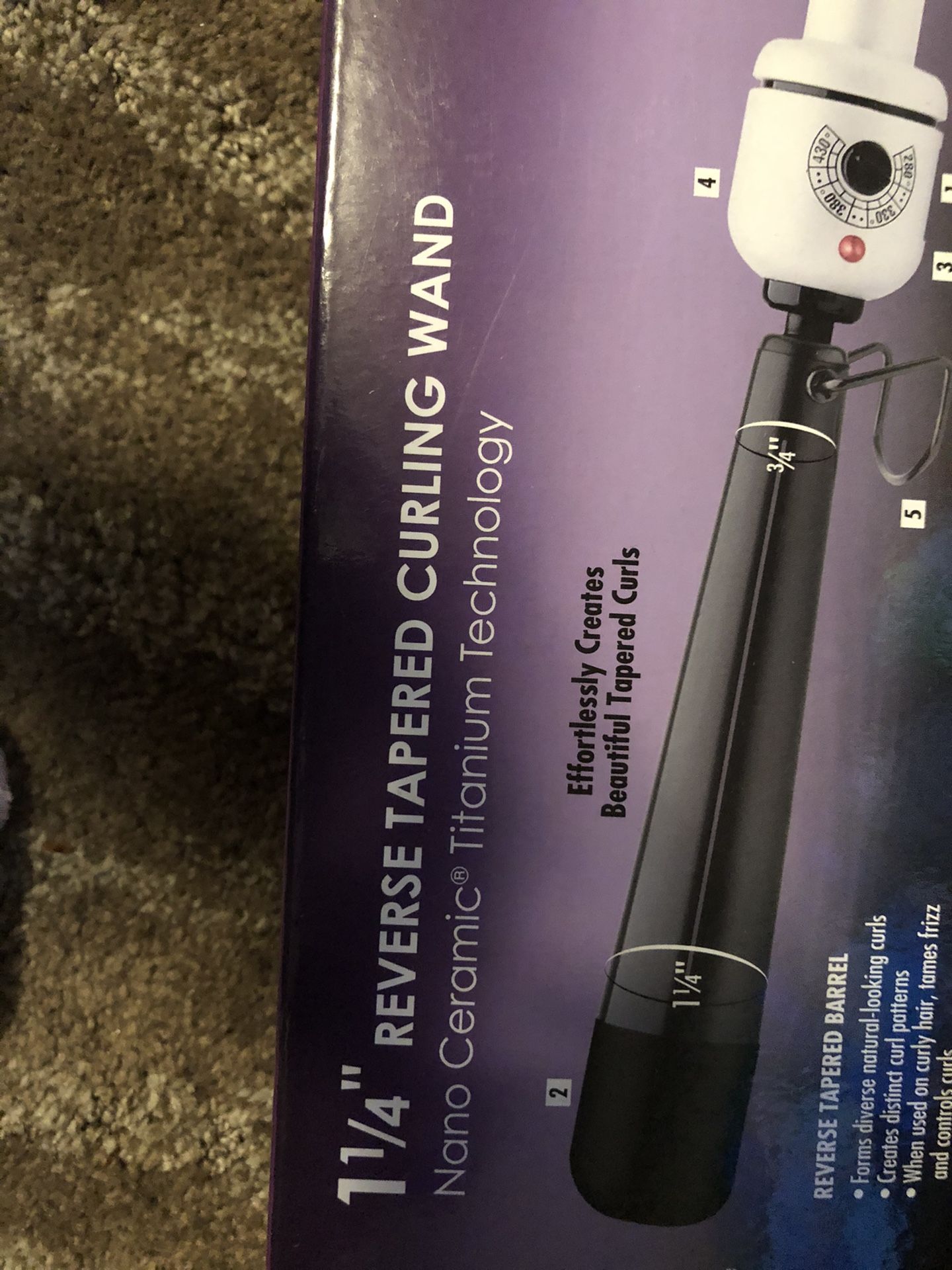 Reversed Curling wand