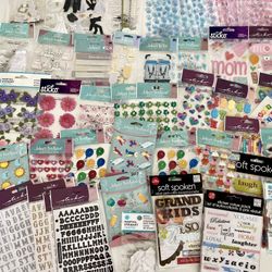 Lot #4 Jolee’s Boutique, Martha Stewart, Sticko Etc. Lot Of 57  Beautiful Stickers.  What You See Is What You Get!  Not Selling Individually! 