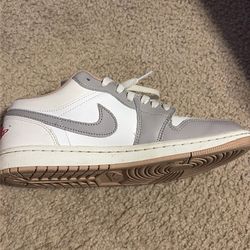 Boys Air Jordan 1 Gray
