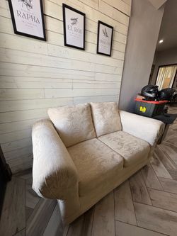 Vintage cream sofa