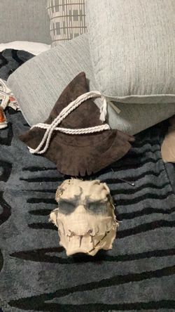 Scarecrow Halloween Costume Hat and Mask