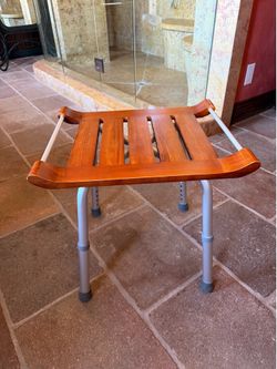 Wood barroom bench