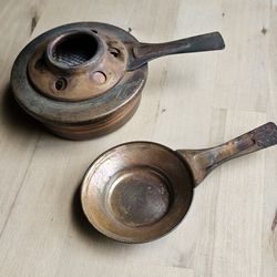 Vintage, Copper Fondue, Pot Warmer,  Made in Switzerland