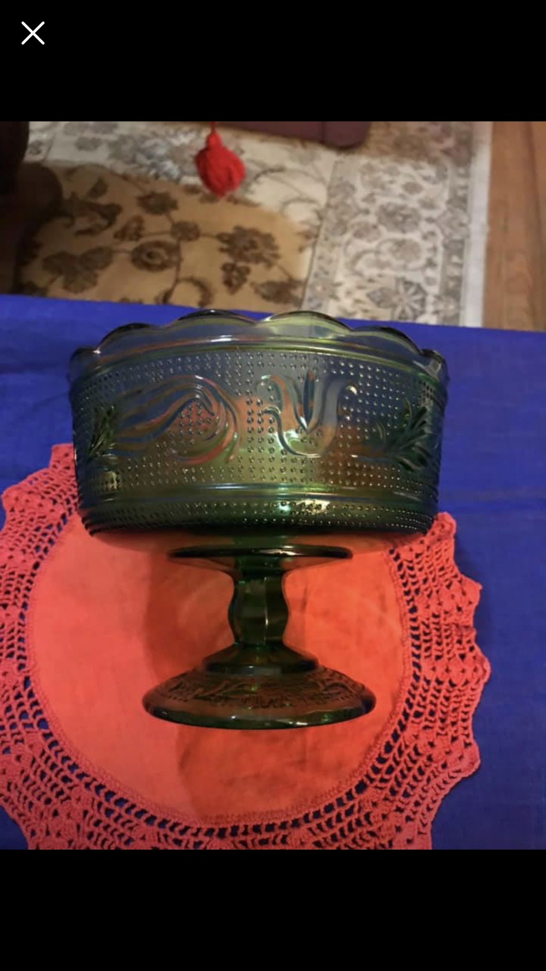 Beautiful vintage green bowl