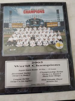 Chicago White Sox 2005 Championship Plaque